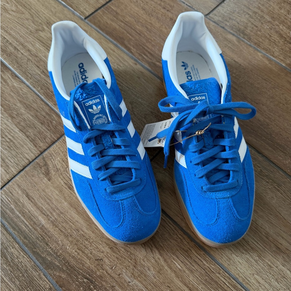 adidas Royal Blue Court Sneakers with White Accents